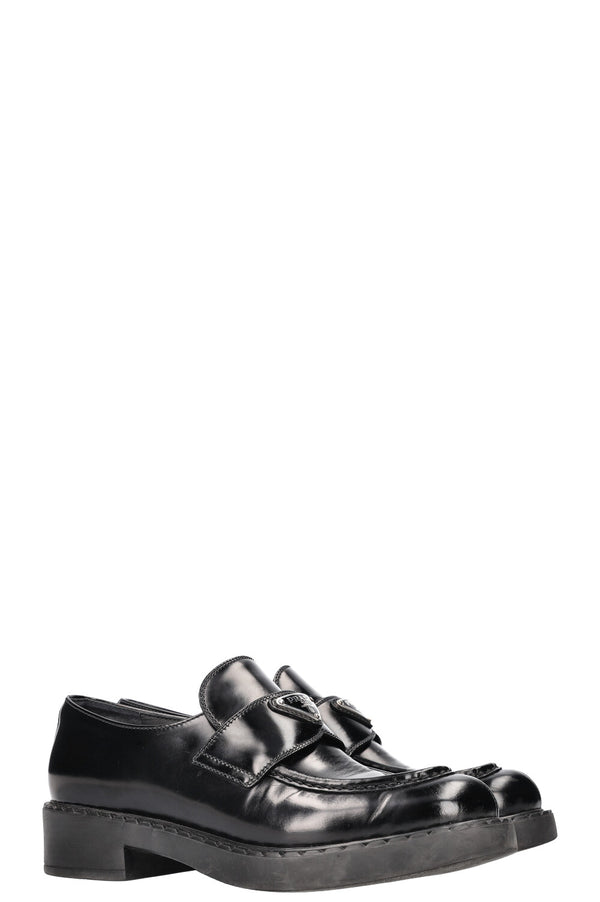 PRADA Mocassins à logo Noir
