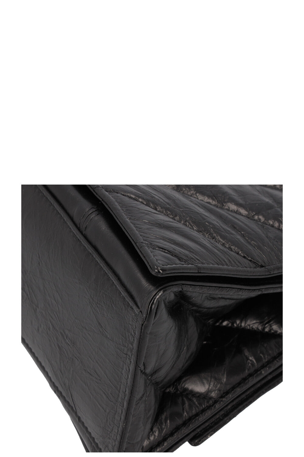 BALENCIAGA Crush Medium Chain Bag Black