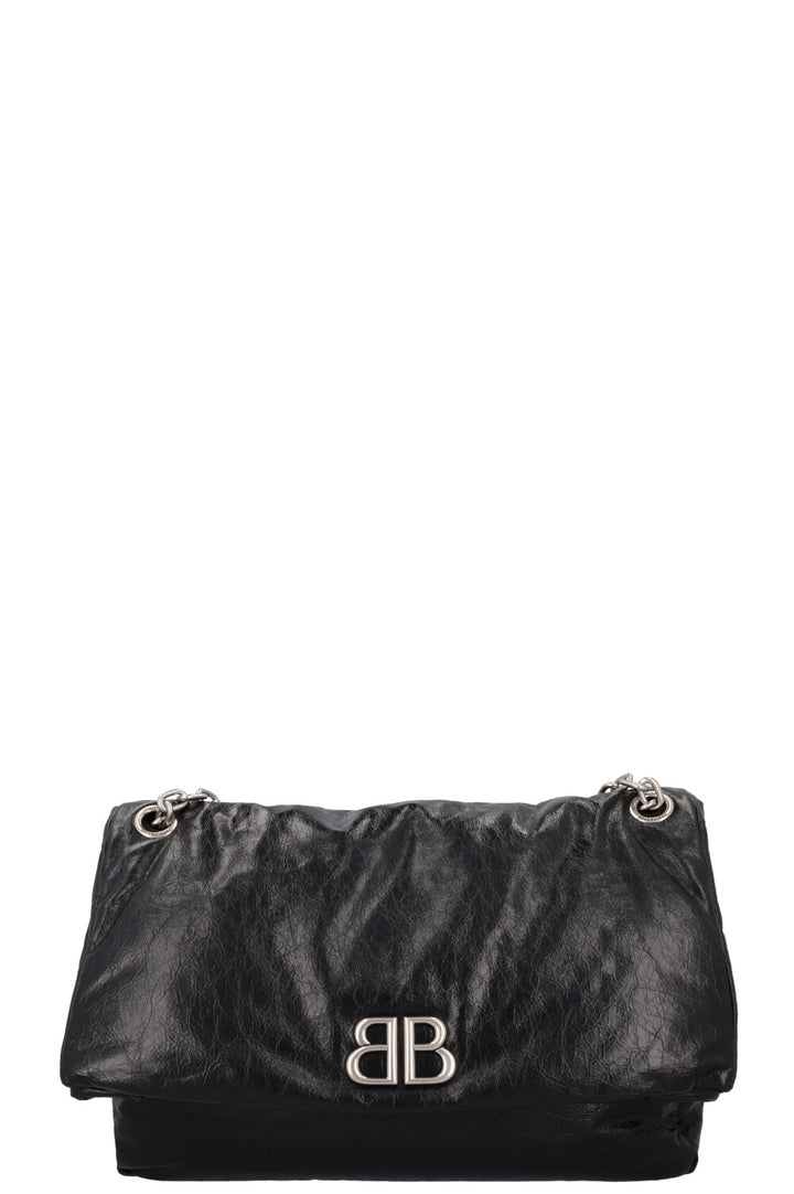 BALENCIAGA Large Monace Bag Leather Black