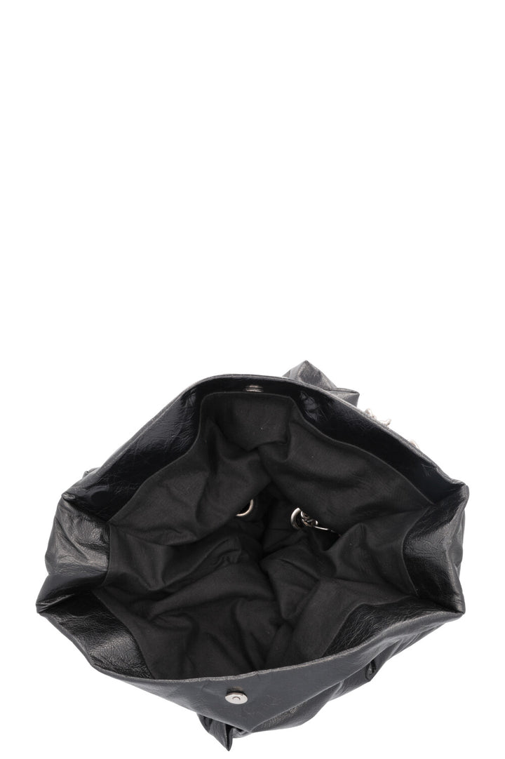 BALENCIAGA Large Monaco Bag Leather Black