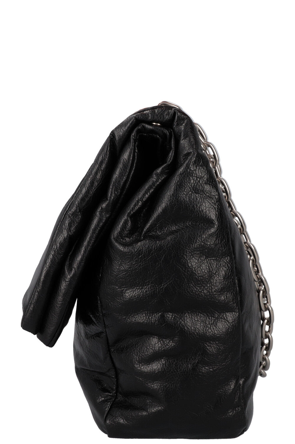 BALENCIAGA Large Monaco Bag Leather Black