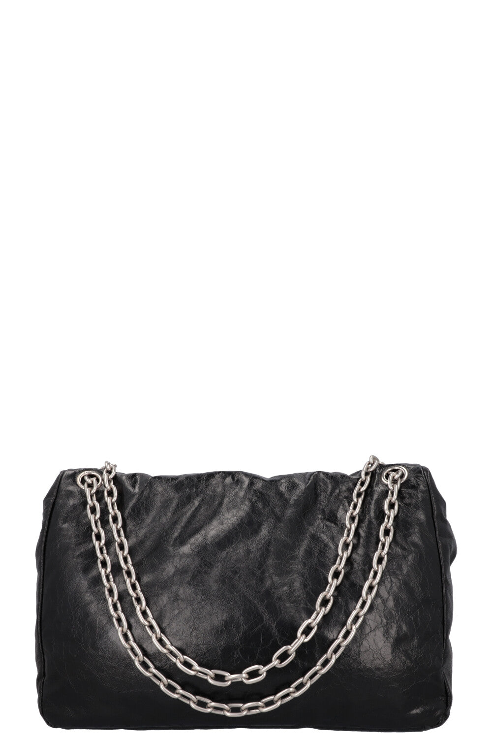 BALENCIAGA Large Monaco Bag Leather Black