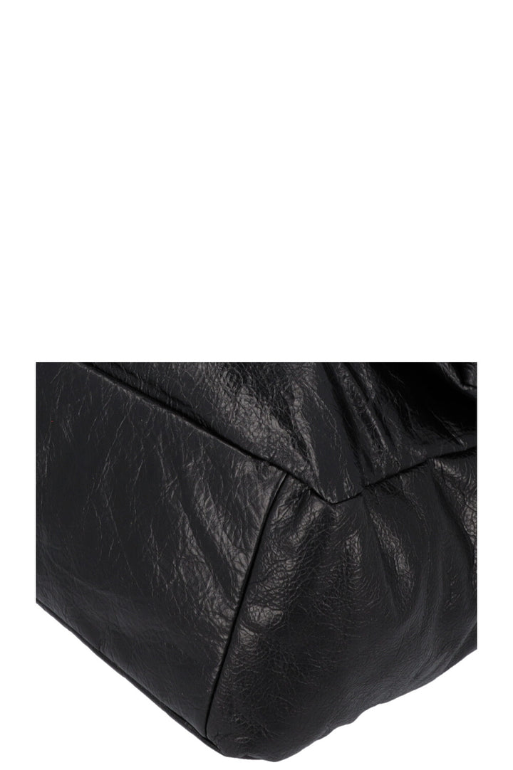 BALENCIAGA Large Monaco Bag Leather Black