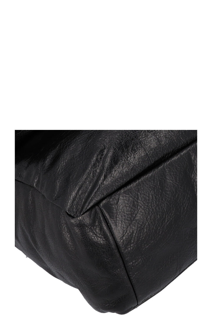 BALENCIAGA Large Monaco Bag Leather Black