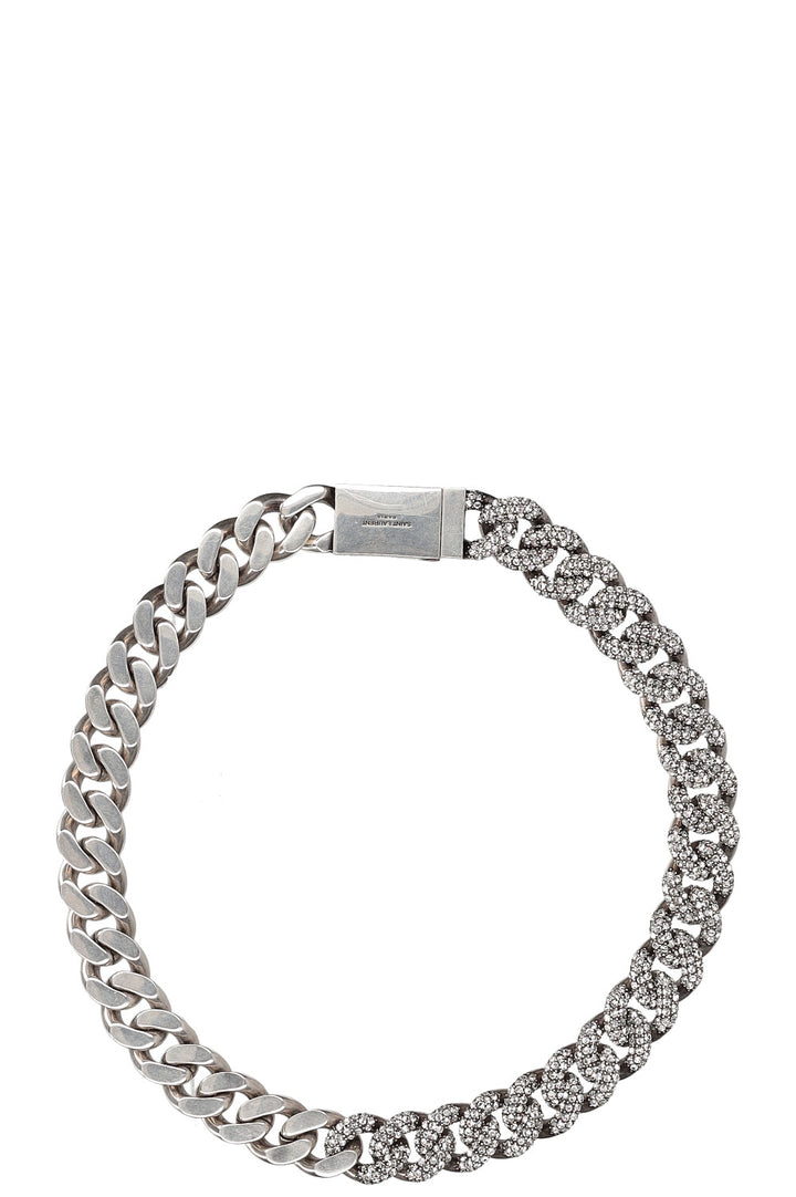 SAINT LAURENT Chain Necklace Silver