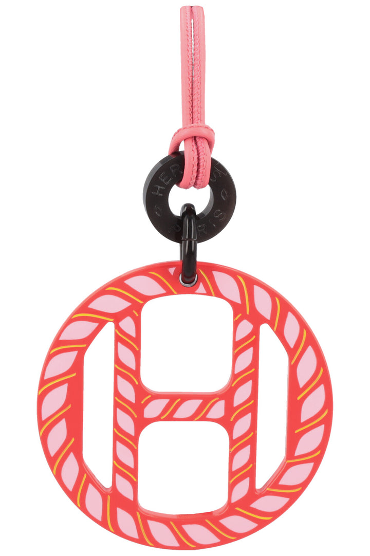 HERMÈS H Equipe Natique Necklace Pink Orange