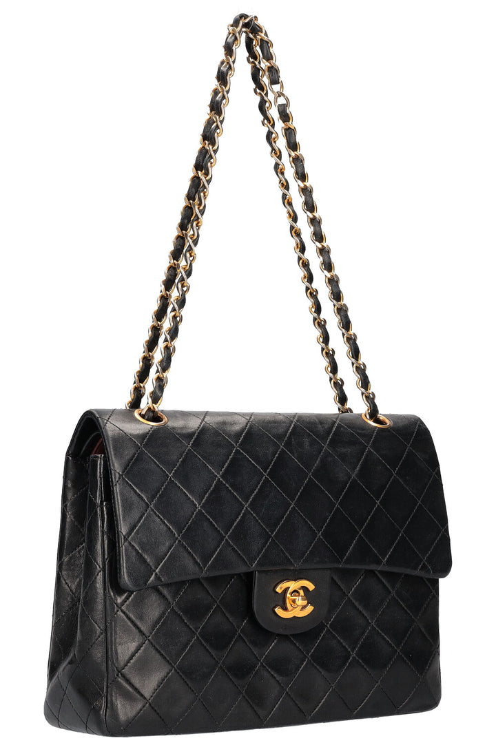 CHANEL Double Flap Bag Square Black