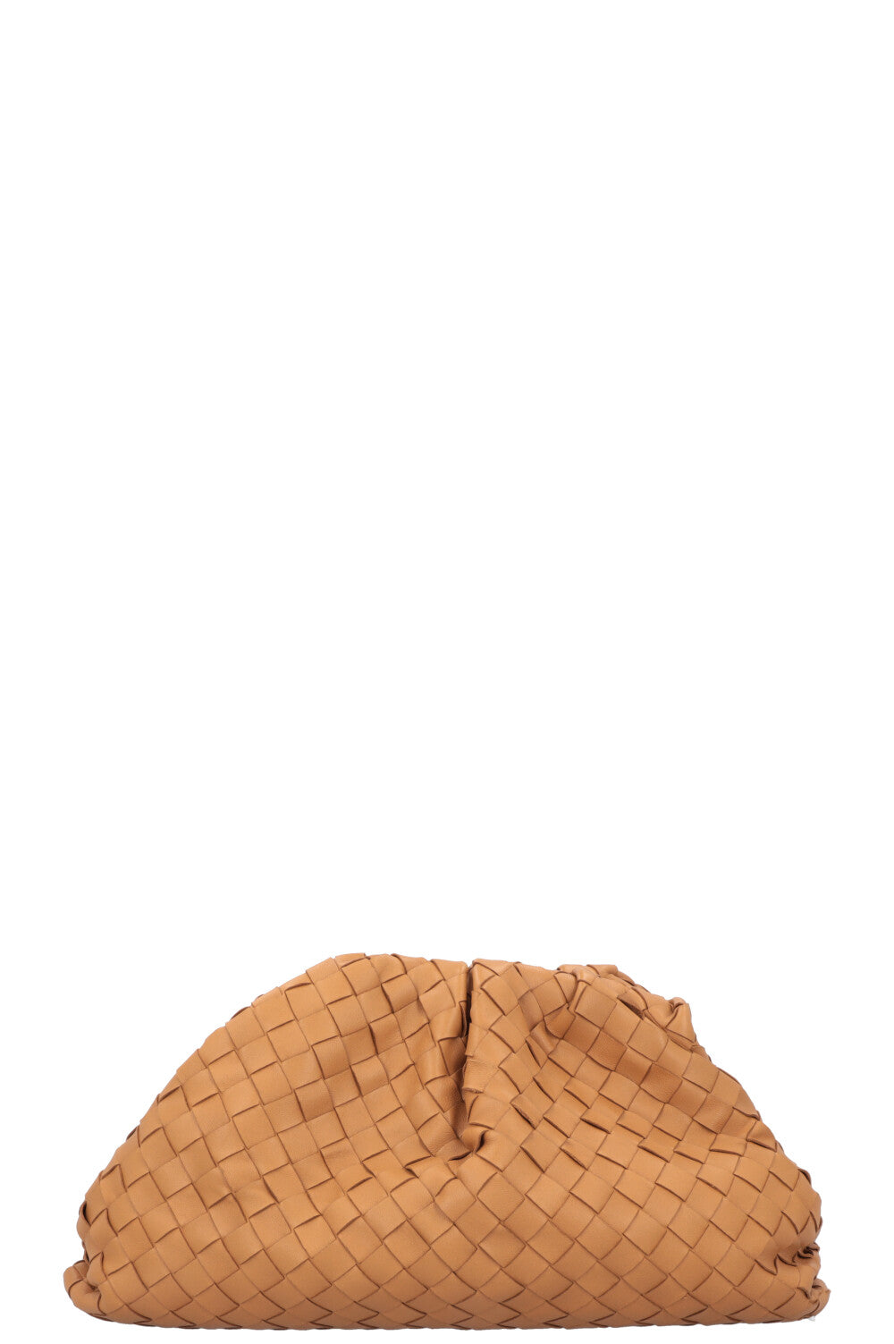 BOTTEGA VENETA The Pouch Intrecciato Camel