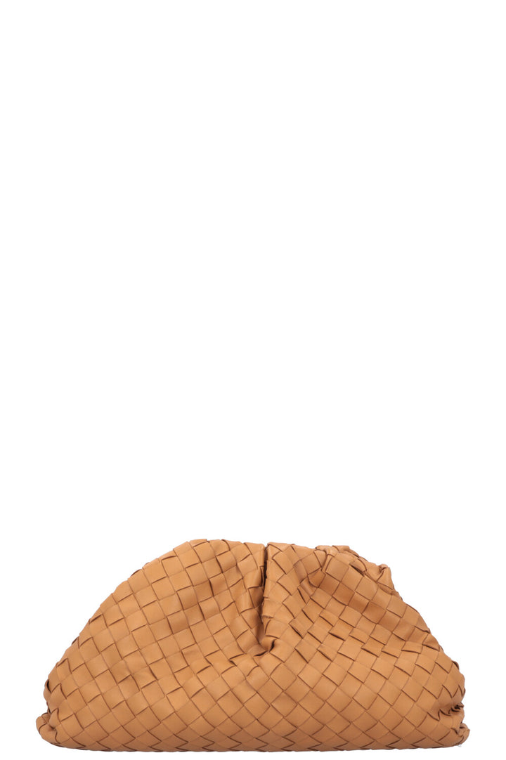 BOTTEGA VENETA The Pouch Intrecciato Camel