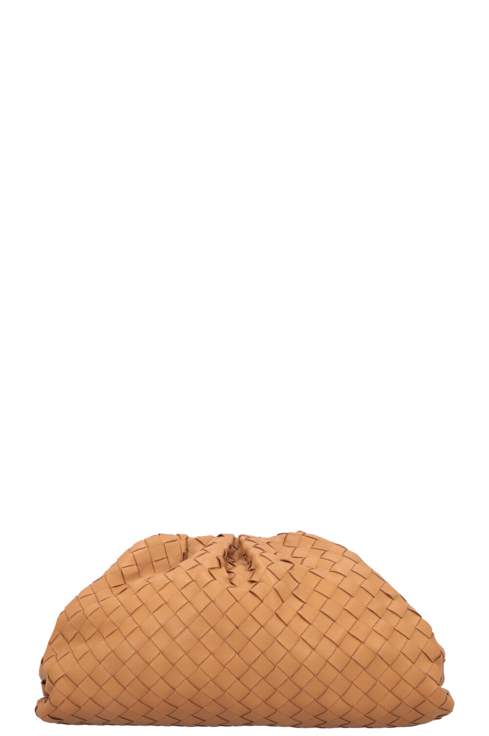 BOTTEGA VENETA The Pouch Intrecciato Camel