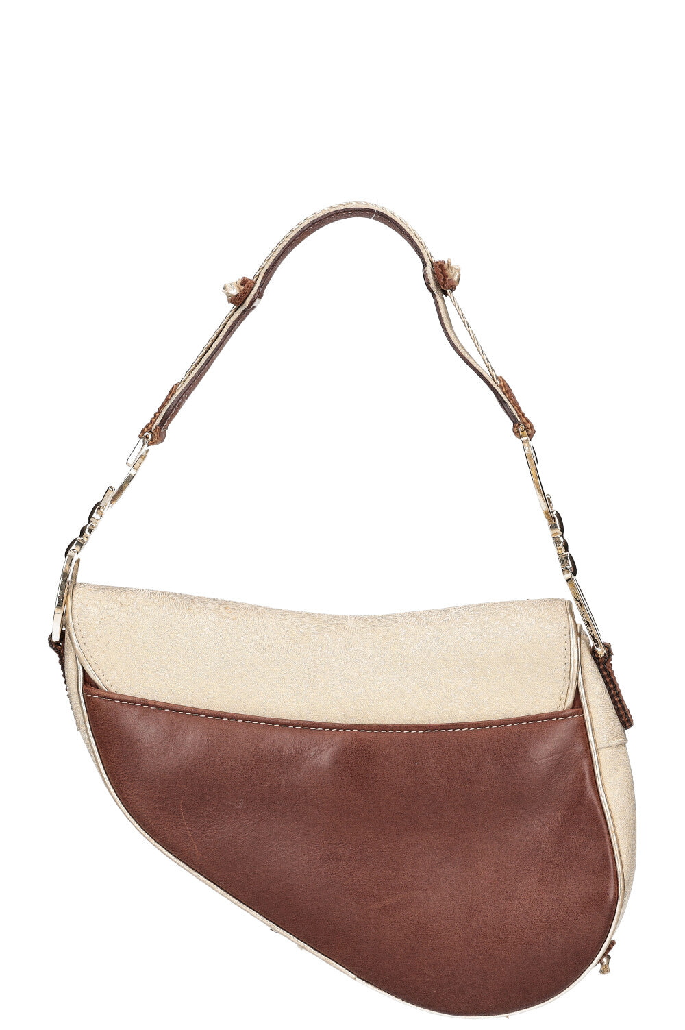 CHRISTIAN DIOR Vintage Saddle Bag Gold & Brown – REAWAKE