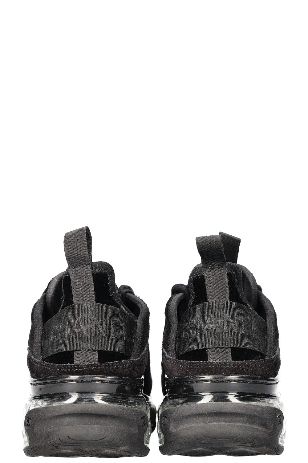 CHANEL Sneakers Velvet Black