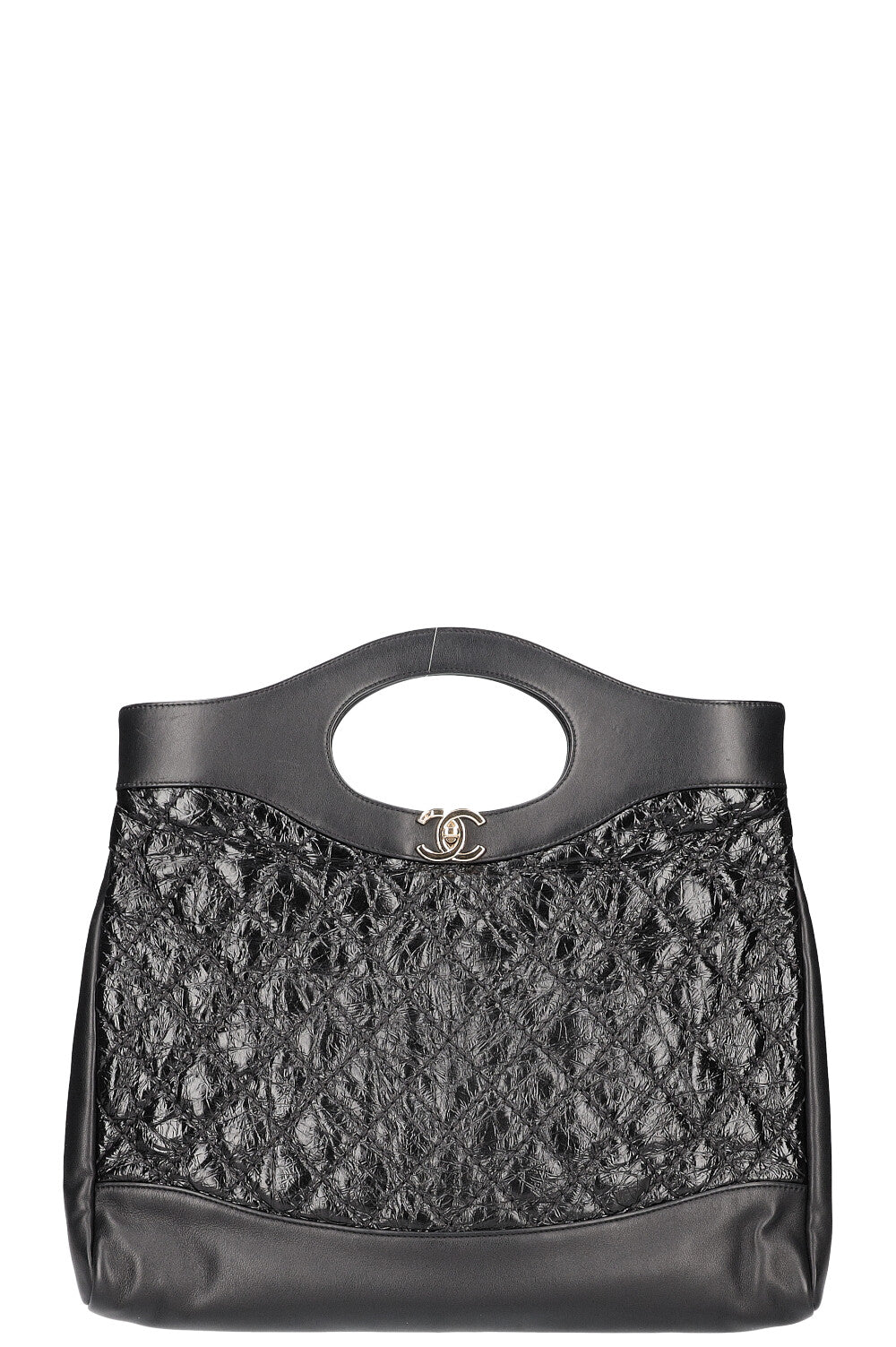CHANEL 31 Shopping Bag Quilted Calfskin Black