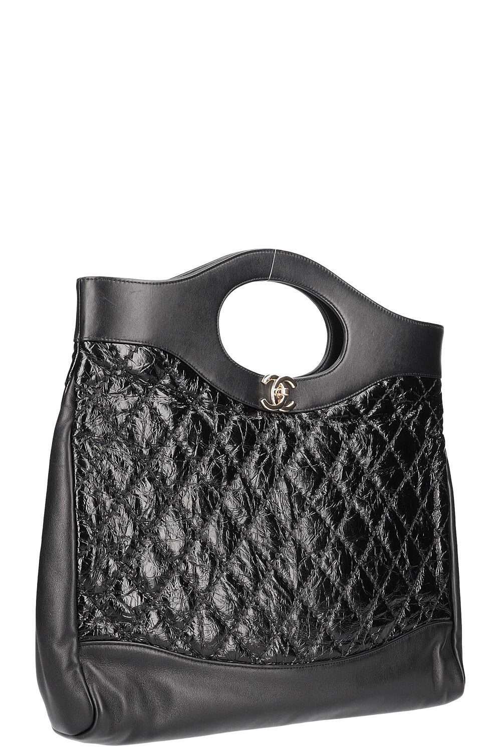 CHANEL 31 Shopping Bag Quilted Calfskin Black