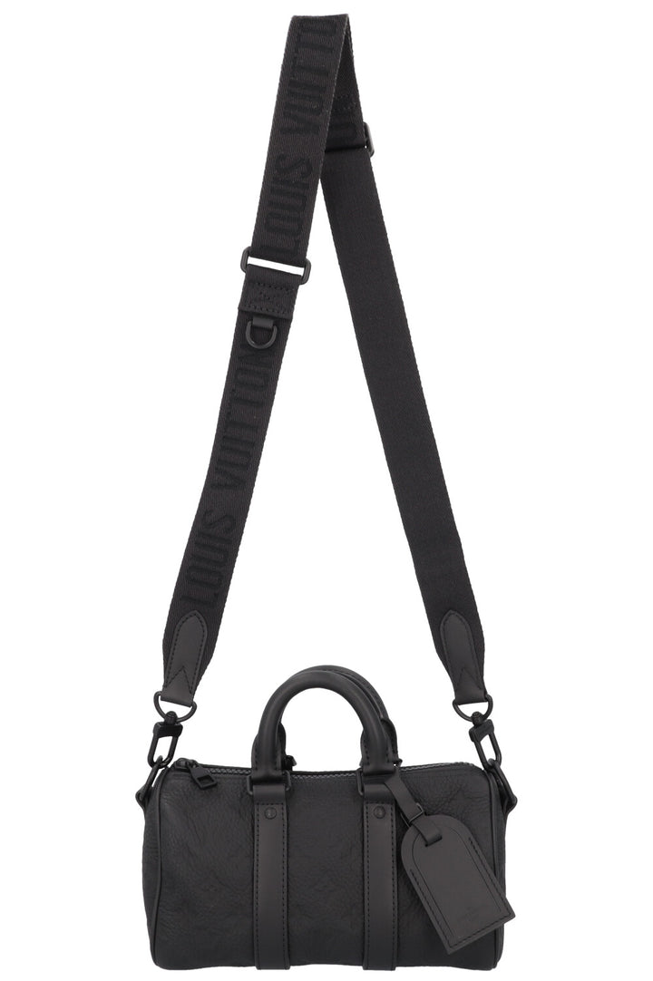 LOUIS VUITTON Keepall Bandoulière 25 MNG Empreinte Black