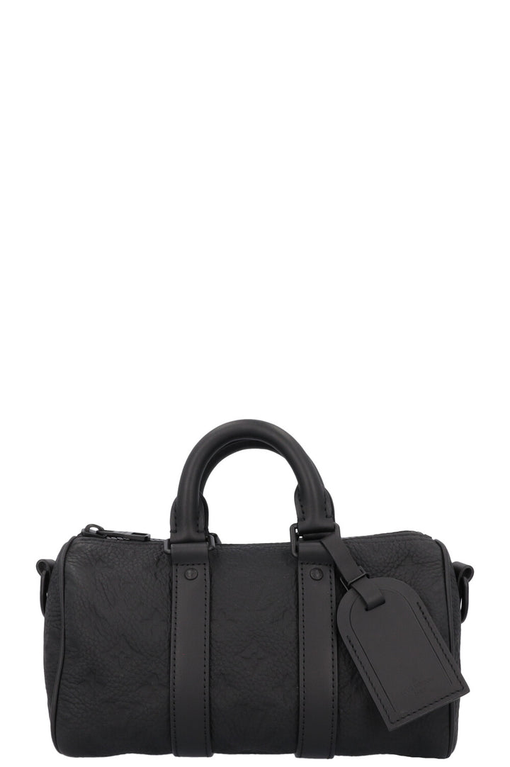 LOUIS VUITTON Keepall Bandoulière 25 MNG Empreinte Black