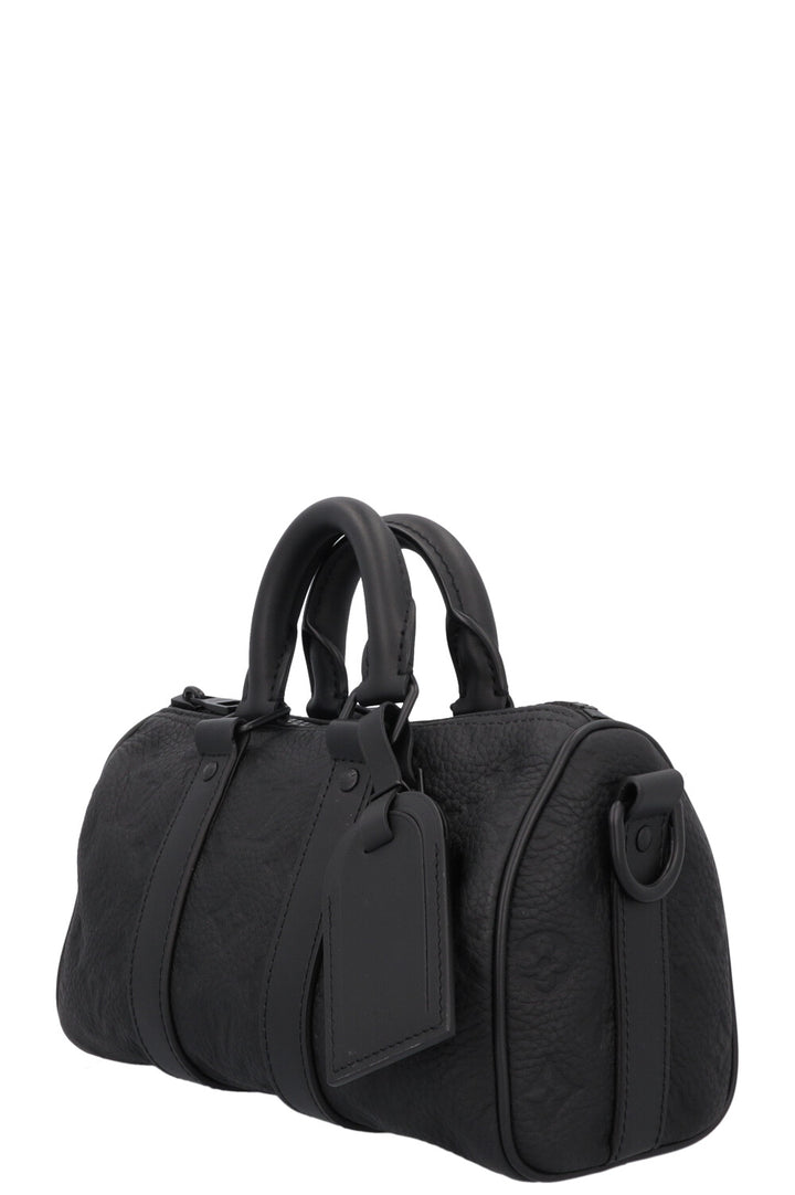 LOUIS VUITTON Keepall Bandoulière 25 MNG Empreinte Black