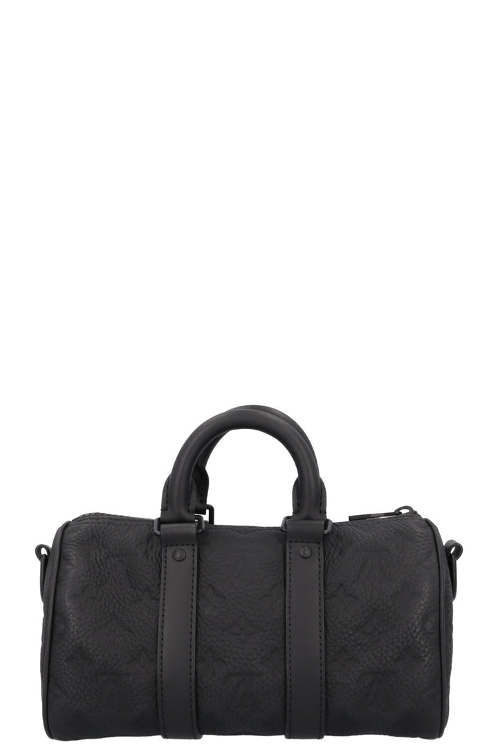 LOUIS VUITTON Keepall Bandoulière 25 MNG Empreinte Black