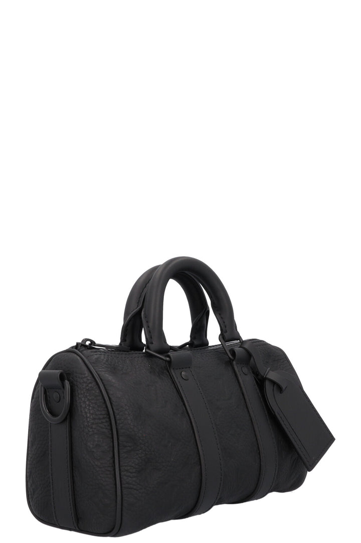 LOUIS VUITTON Keepall Bandoulière 25 MNG Empreinte Black