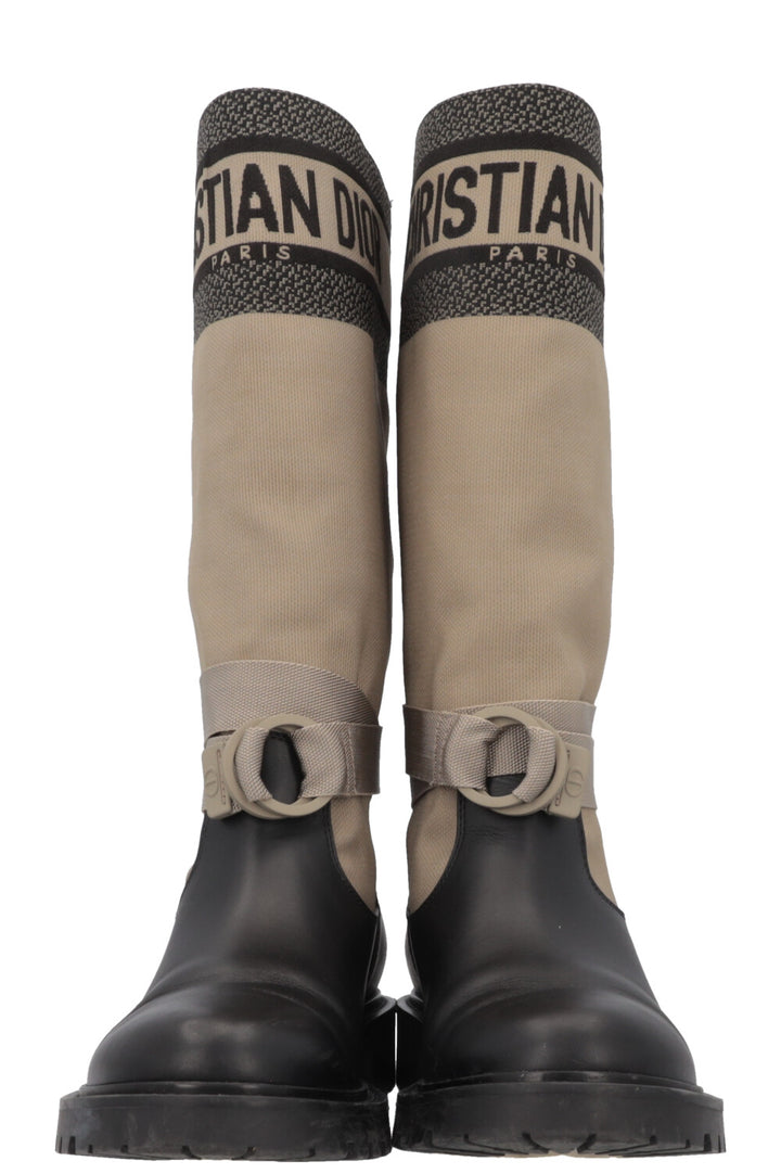 CHRISTIAN DIOR D-Major Boot Taupe Black