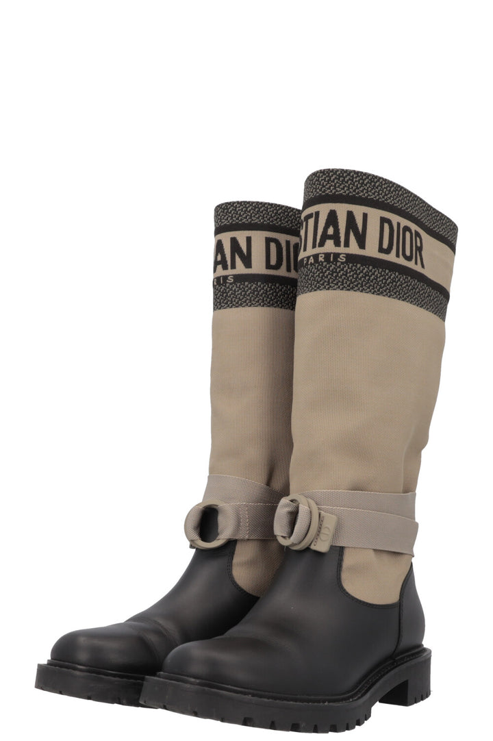 CHRISTIAN DIOR D-Major Boot Taupe Black