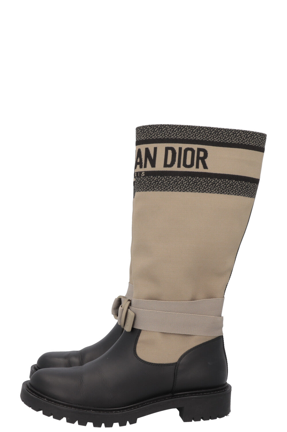 CHRISTIAN DIOR D-Major Boot Taupe Black