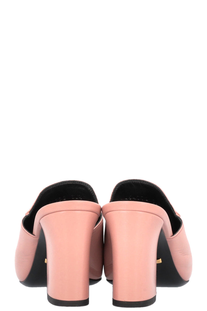 GUCCI Horsebit Heels Dusty Rose