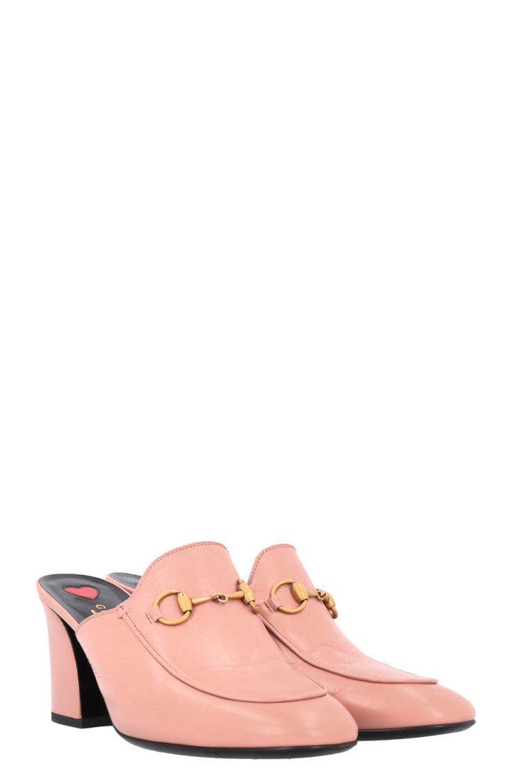 GUCCI Horsebit Heels Dusty Rose