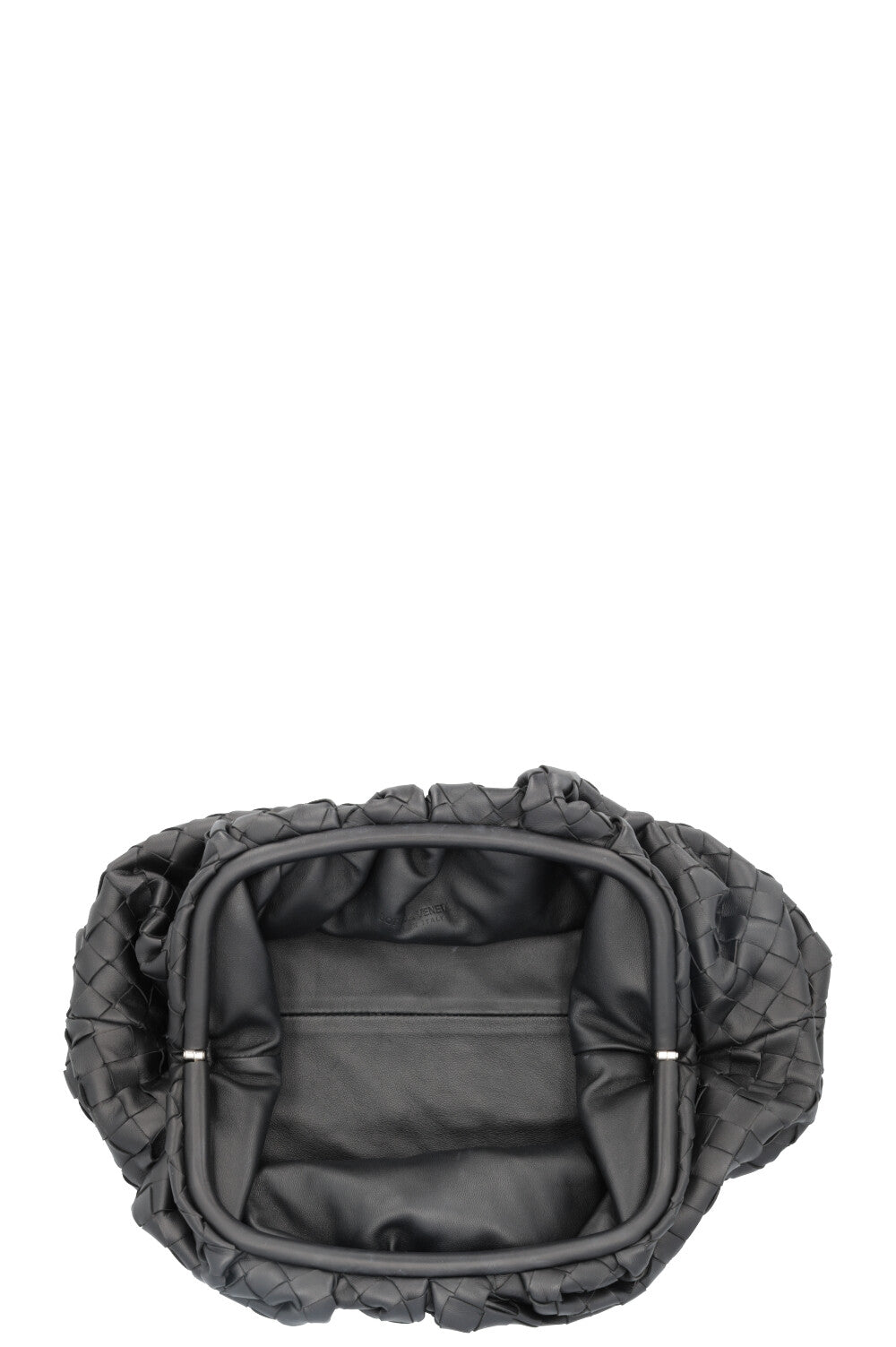 BOTTEGA VENETA The Pouch Intrecciato Black