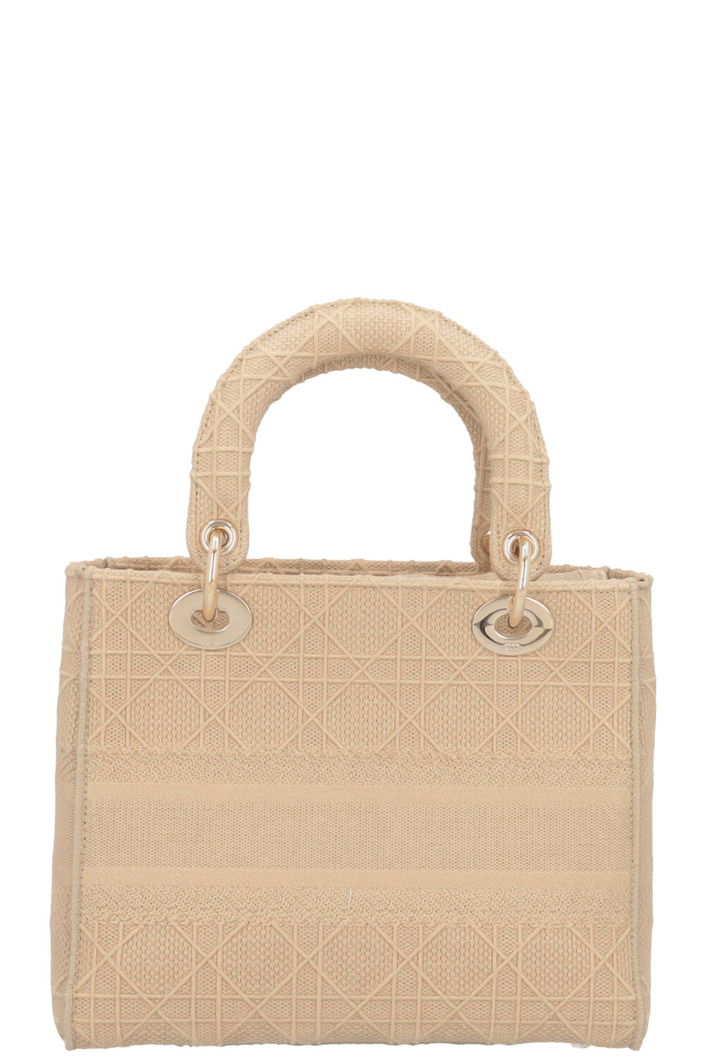 CHRISTIAN DIOR Lady Dior D-Lite Cannage Toile Sable