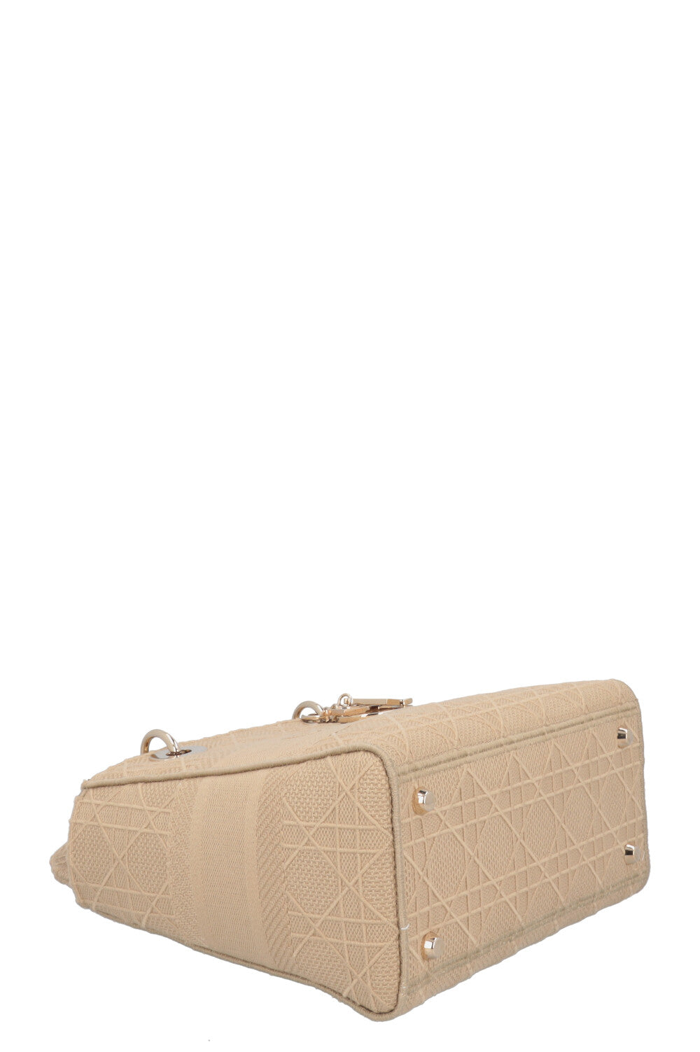 CHRISTIAN DIOR Lady Dior D-Lite Cannage Toile Sable