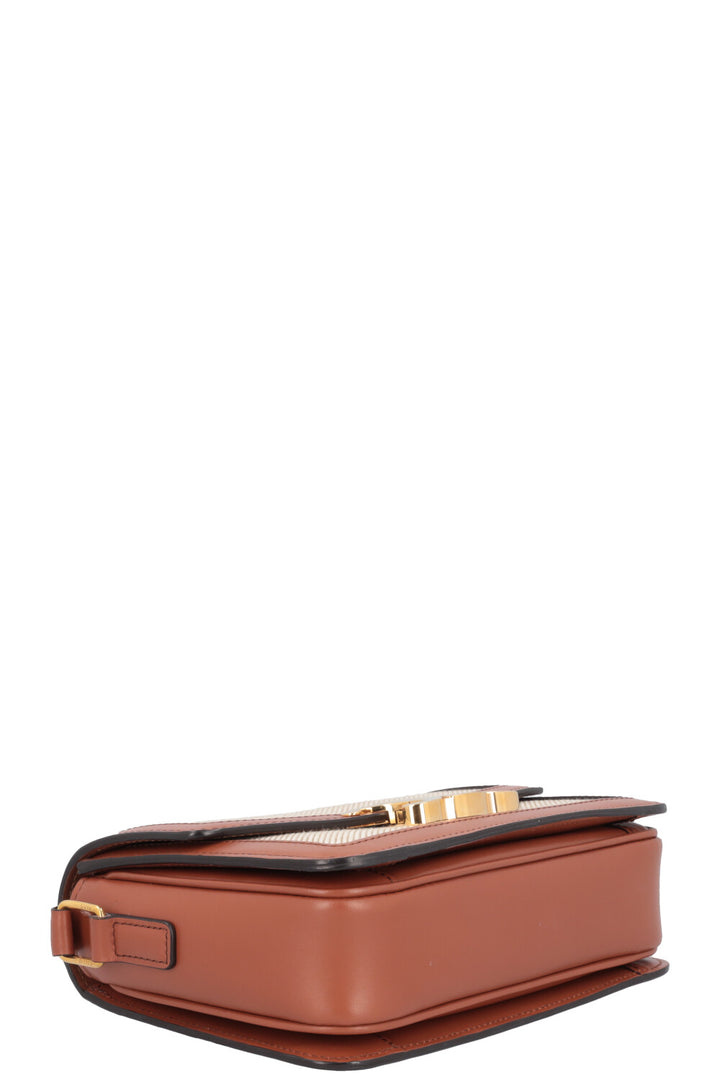 CELINE Teen Triomphe Crossbody Bag Raffia Leather