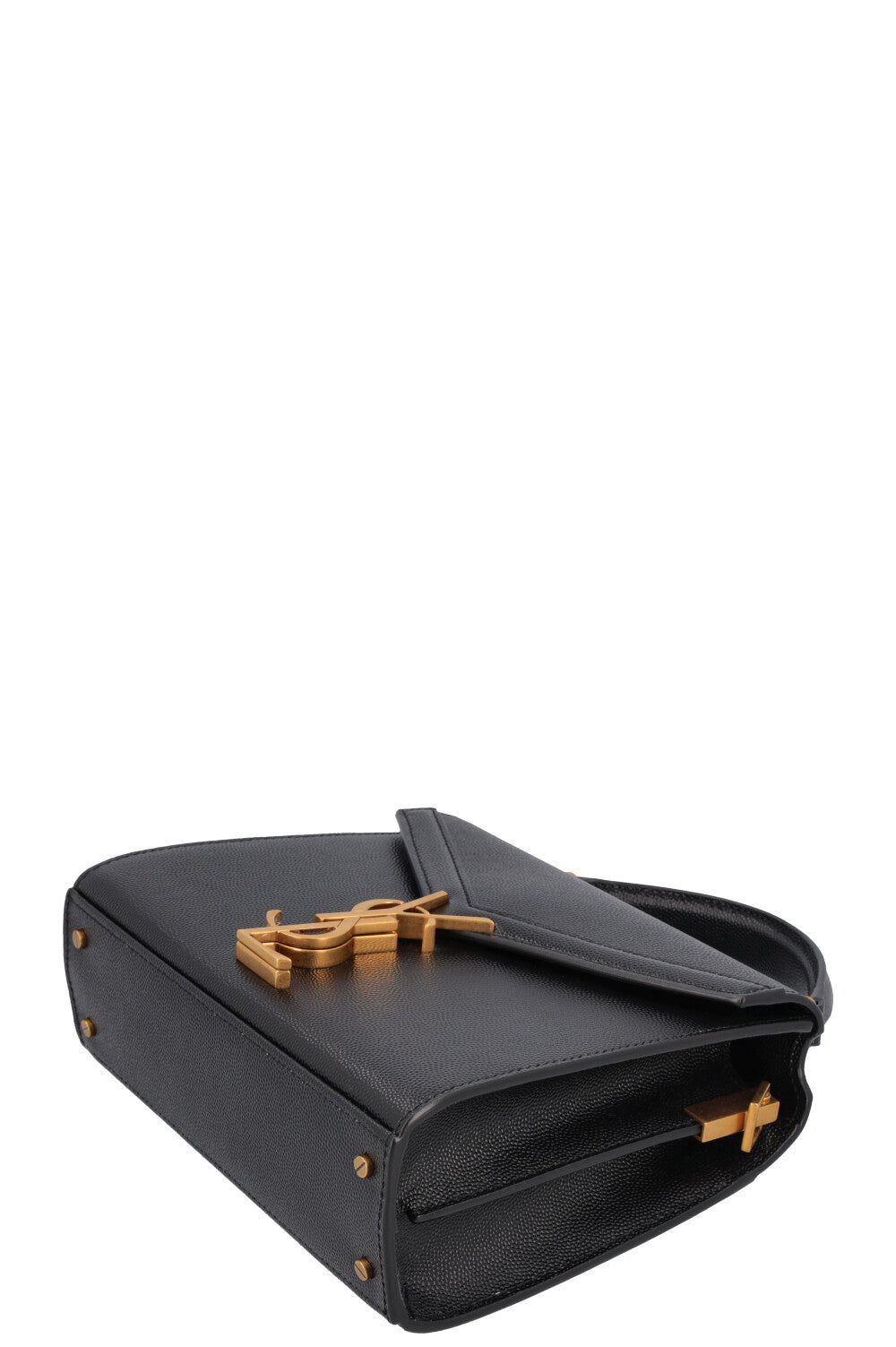 Saint Laurent Cassandra Mini Box Leather Black