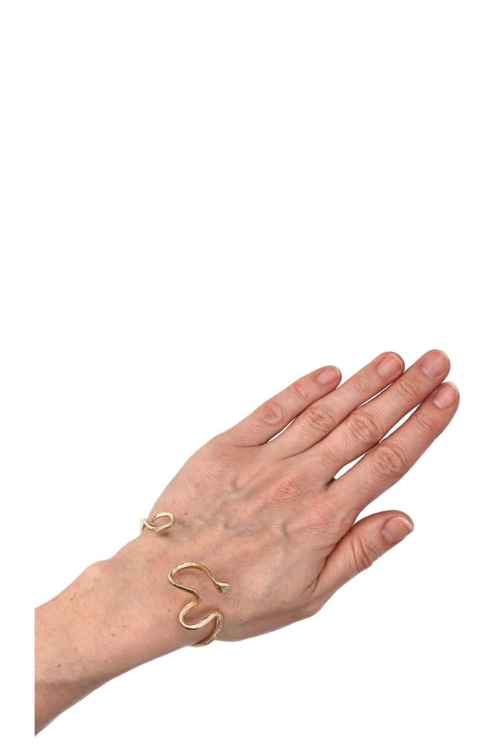 OLE LYNGGAARD Snakes Cuff 18k Yellow Gold Diamonds