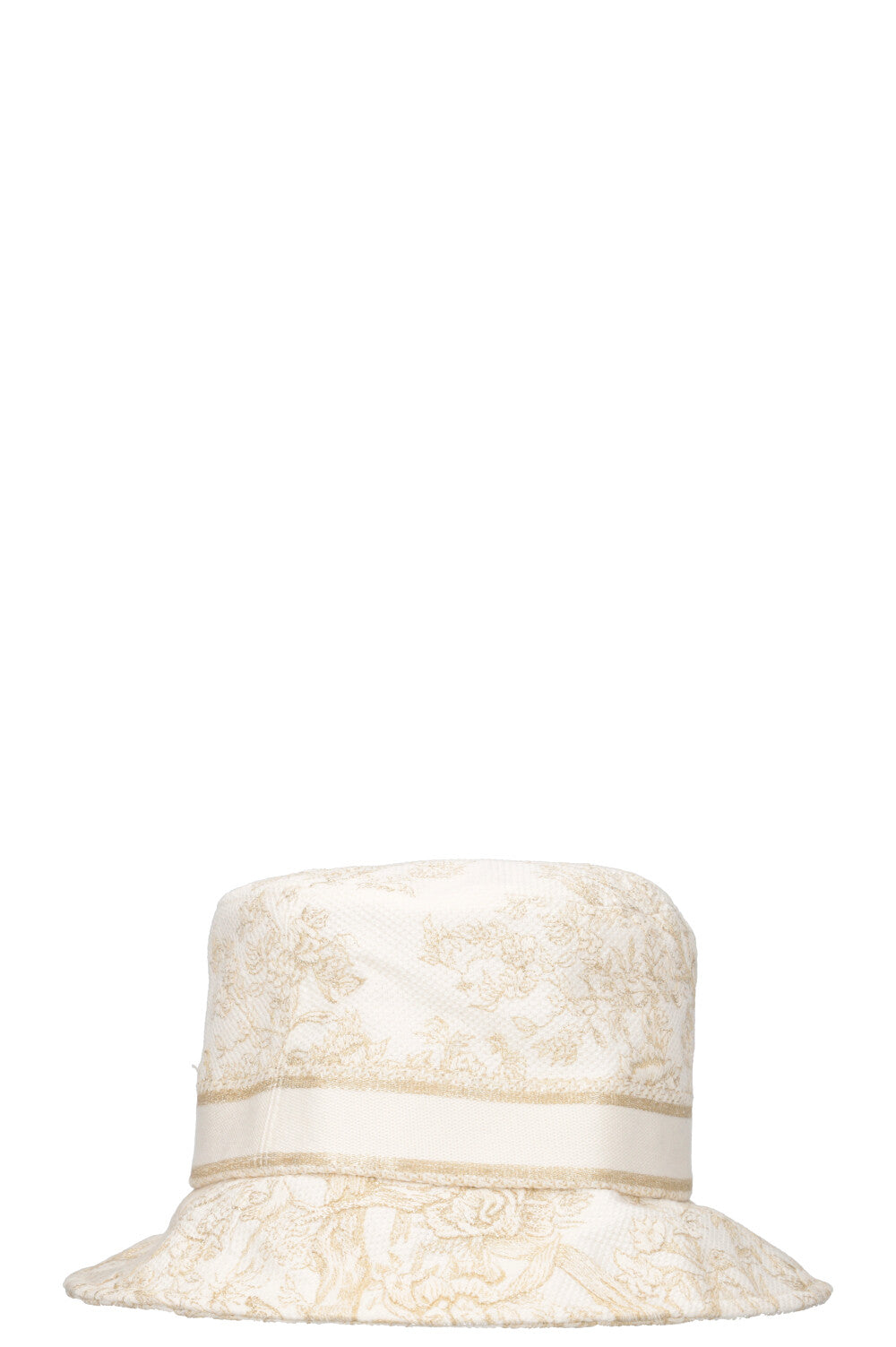 CHRISTIAN DIOR D-Bobby Bucket Hat Gold White