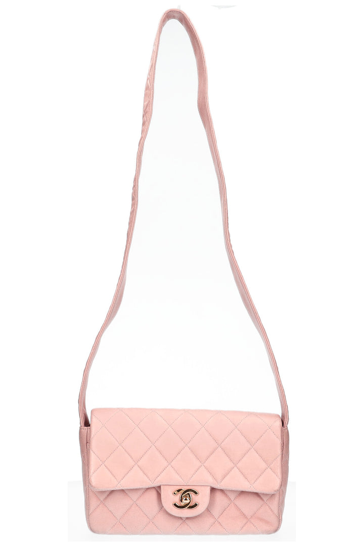 CHANEL Quilted Shoulder Bag Pink