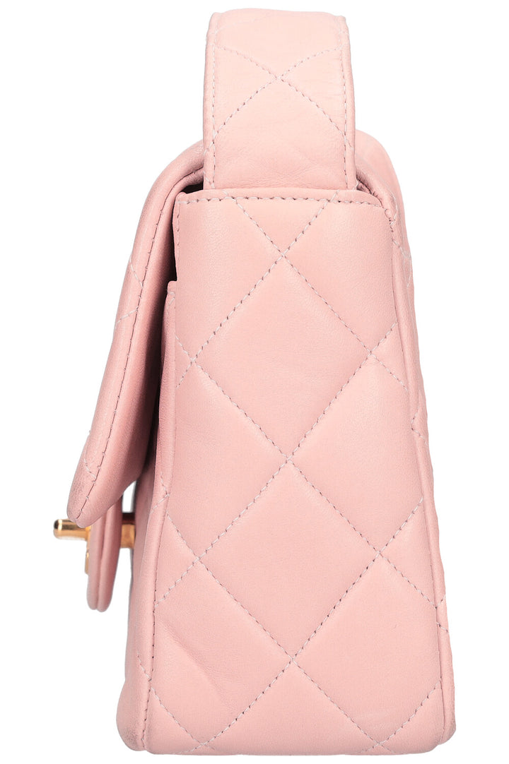 CHANEL Quilted Shoulder Bag Pink