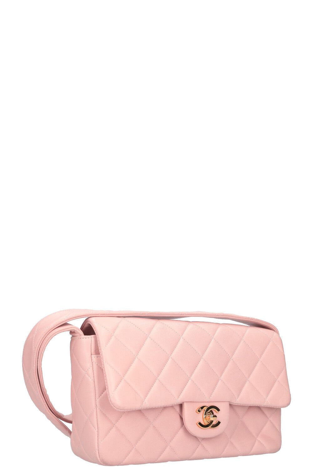 CHANEL Quilted Shoulder Bag Pink