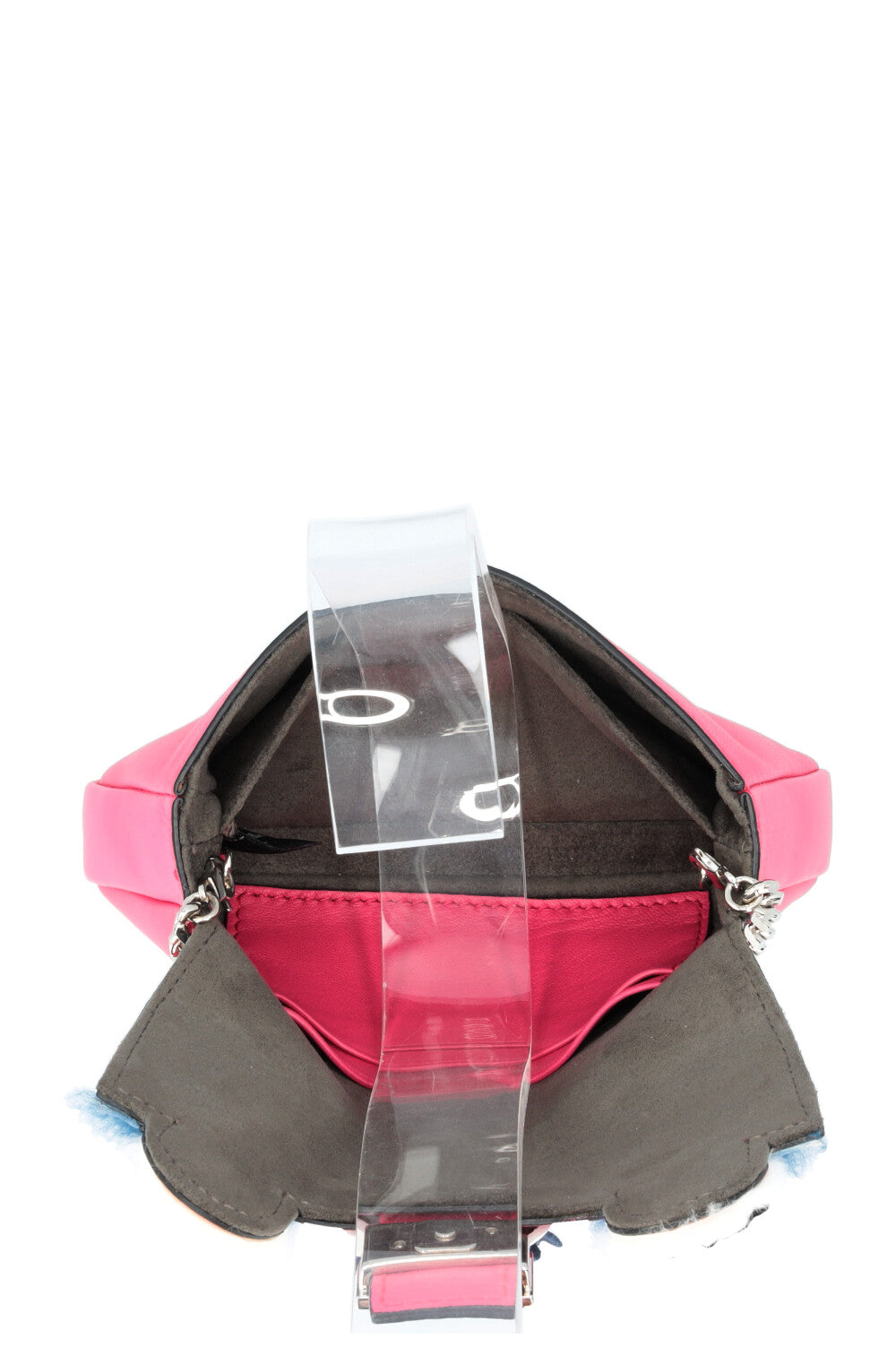 FENDI Micro Monster Baguette Rose