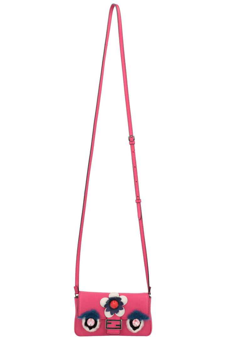 FENDI Micro Monster Baguette Rose