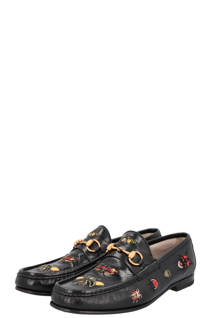 GUCCI Mocassins Bugs 1835 Cuir Noir