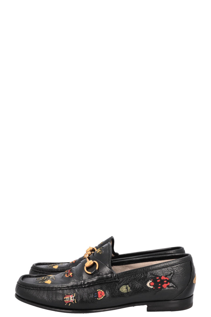 GUCCI Mocassins Bugs 1835 Cuir Noir