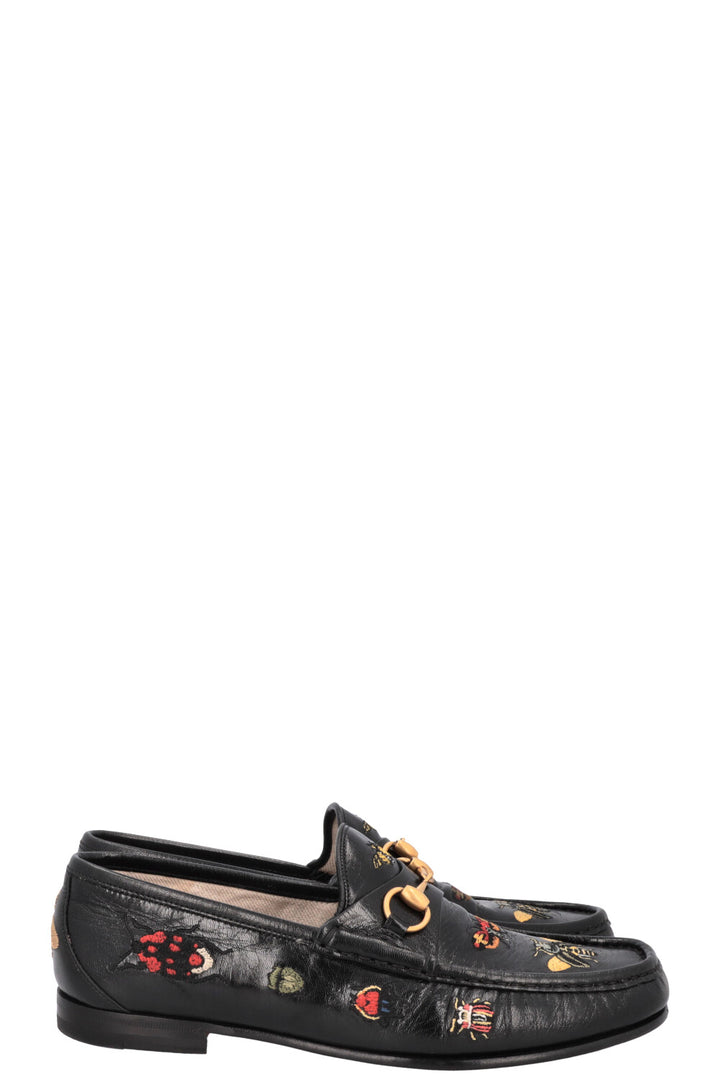 GUCCI Mocassins Bugs 1835 Cuir Noir