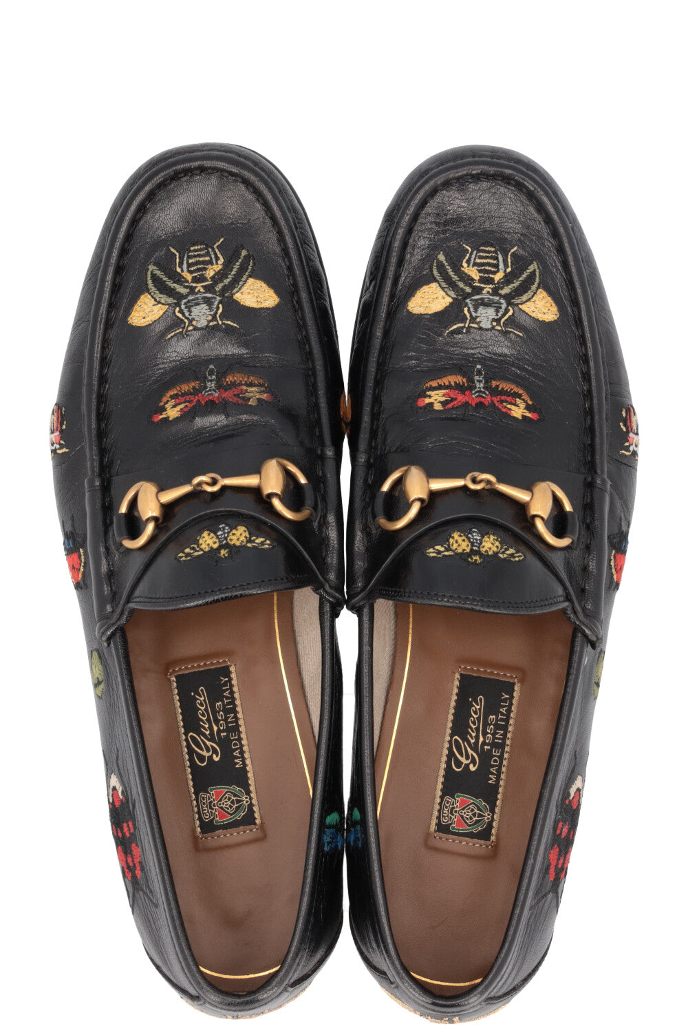 GUCCI Mocassins Bugs 1835 Cuir Noir