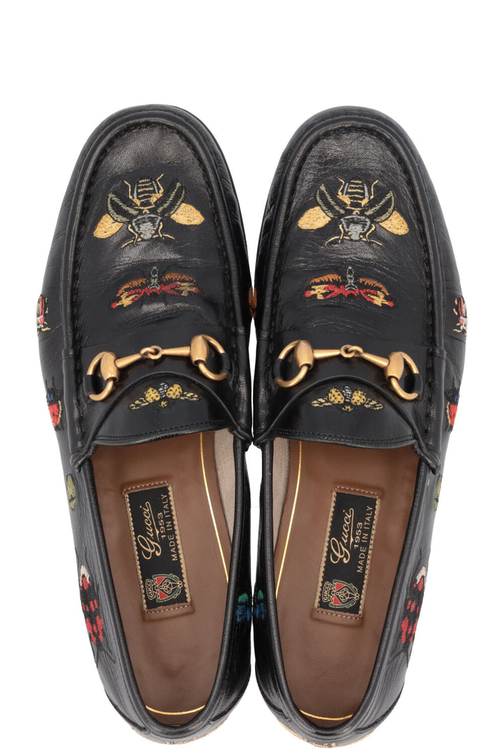 GUCCI Mocassins Bugs 1835 Cuir Noir