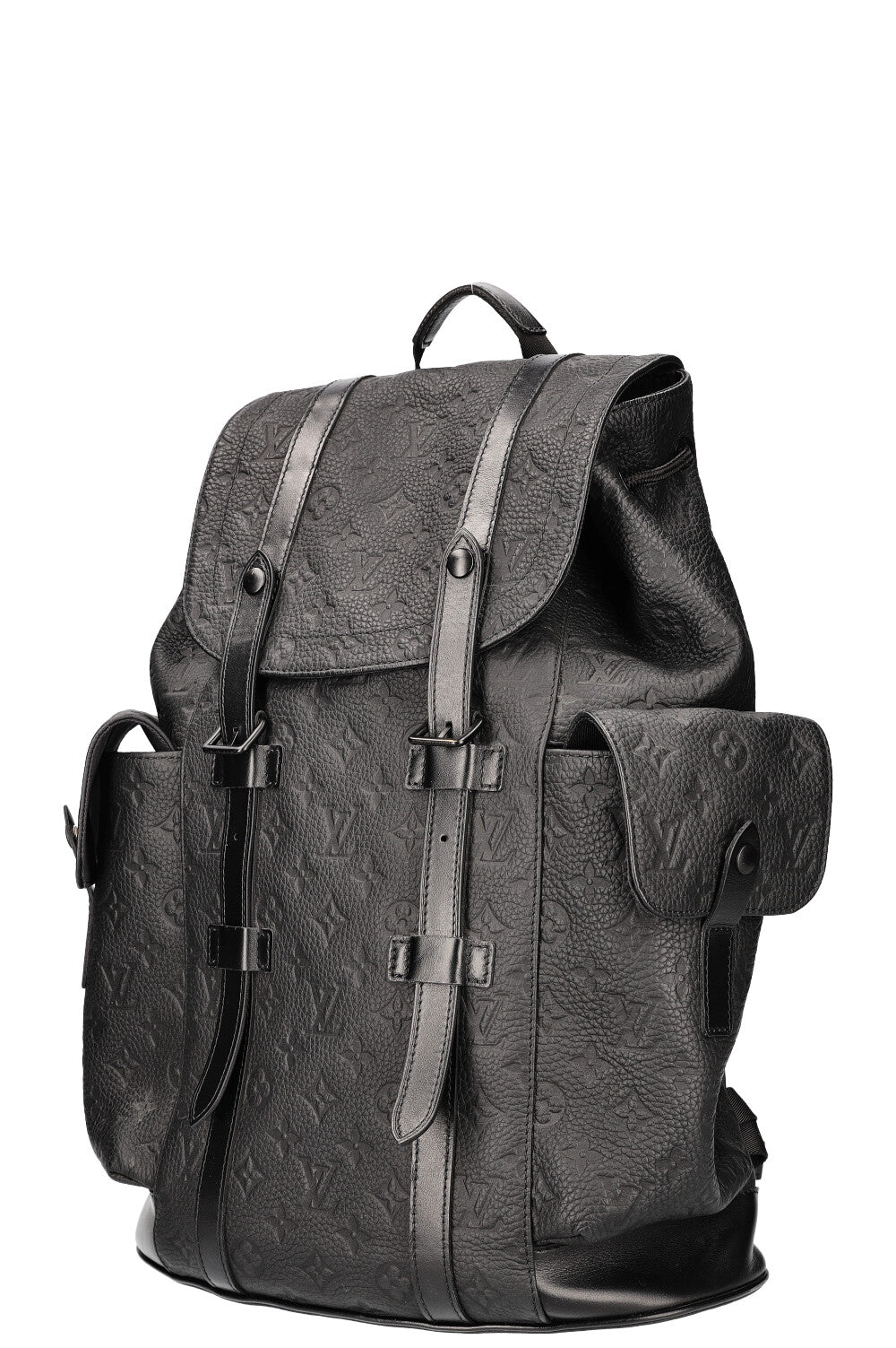 louis vuitton christopher backpack graphite LOUIS VUITTON Christopher MM Backpack Black – REAWAKE