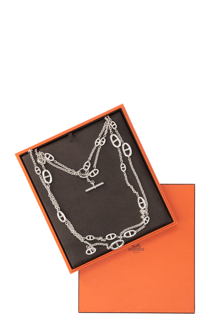 HERMÈS Farandole Necklace 160 Silver