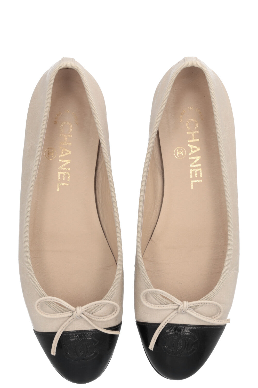 CHANEL Classic Ballet Flats Greige – REAWAKE - Main Image