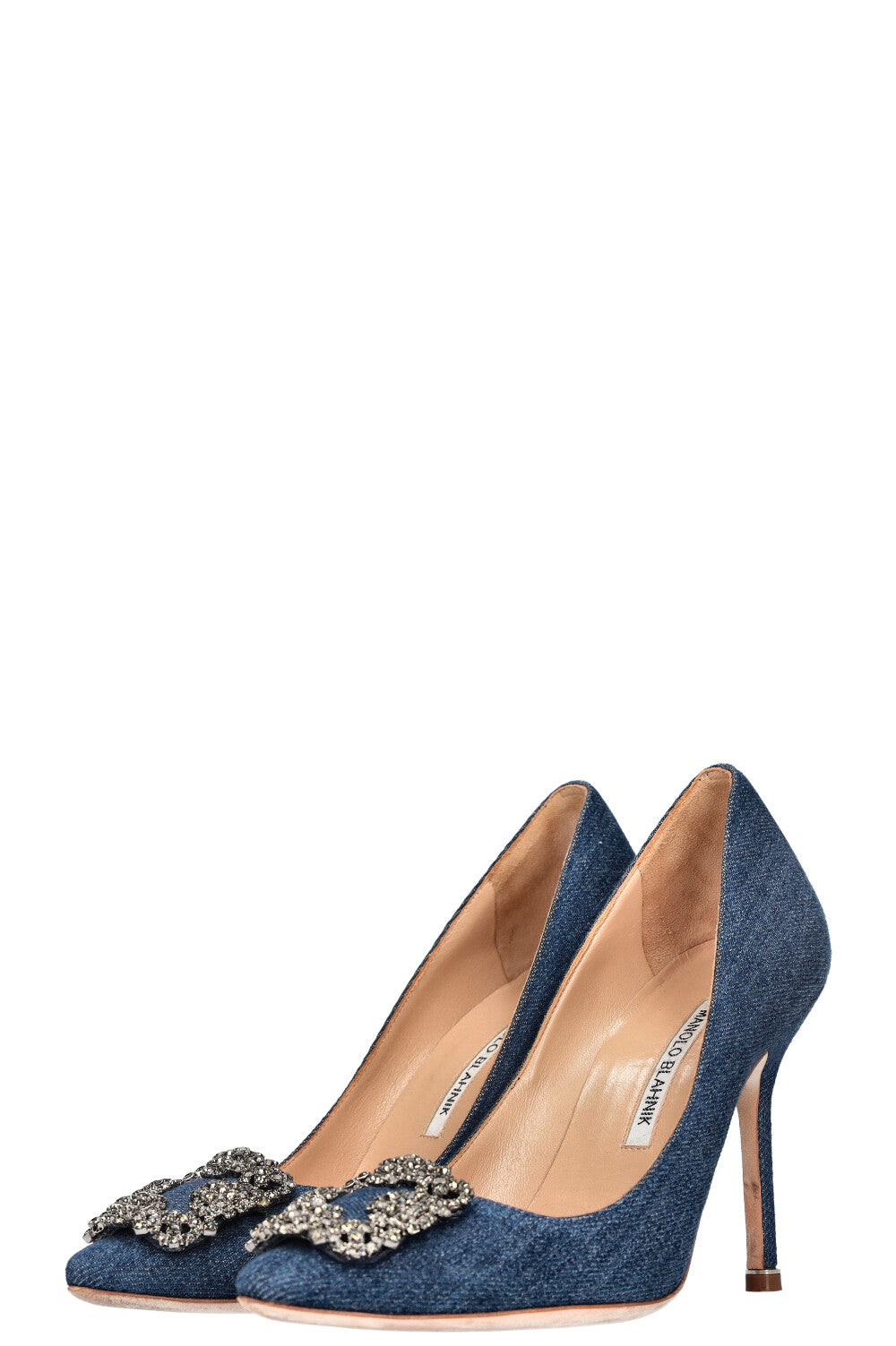 MANOLO BLAHNIK Hangisi Heels Denim