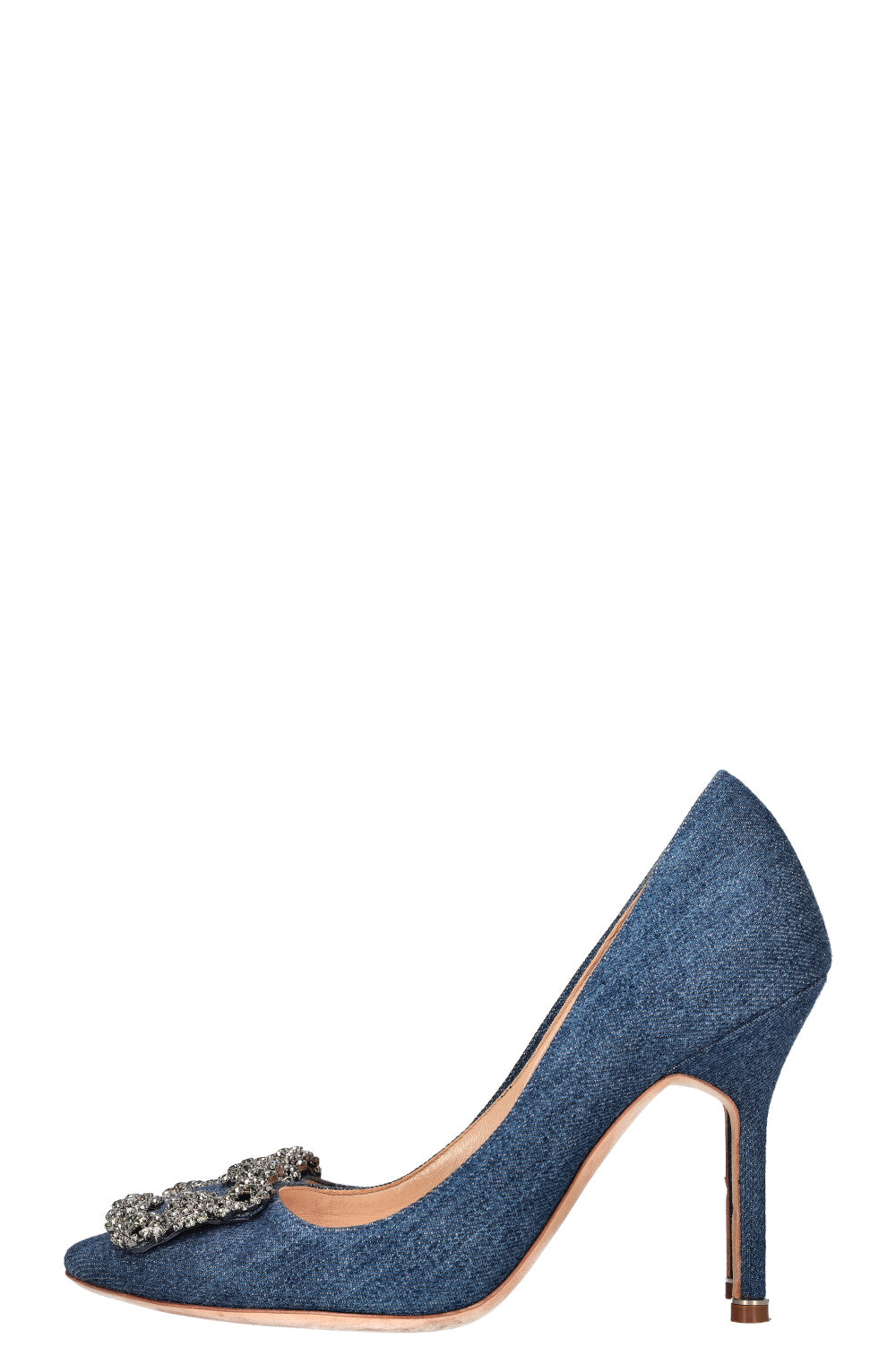 MANOLO BLAHNIK Hangisi Heels Denim